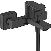 hansgrohe Vernis Shape Wannenarmatur 71450670 Aufputz, Ausladung 166mm, mattschwarz
