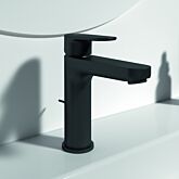 Ideal Standard Cerafine O mitigeur lavabo BC699XG Silk Noir, saillie 125mm, avec garniture de vidage