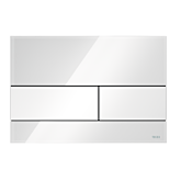 TECE TECEsquare Betätigungsplatte 9240800  Glas weiß, Tasten weiß