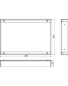 Emco Asis Premium 979700039 for concealed mirror cabinet 100 cm
