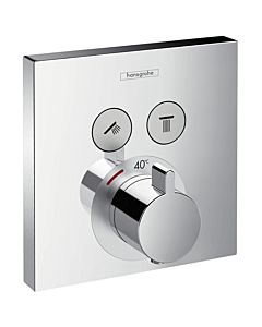hansgrohe ShowerSelect Thermostat 15763000  Unterputz, Fertigmontageset, 2 Verbraucher