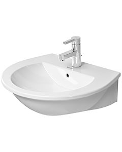 Duravit Darling New washbasin 26216000001 1 tap hole, with overflow, white wondergliss