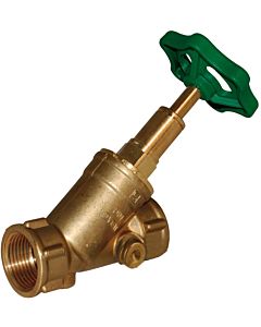 Aalberts SEPP DIN basis free-flow valve 0048915 DN 32 x Rp 2000 2000 /4, rising stem, without drain, brass