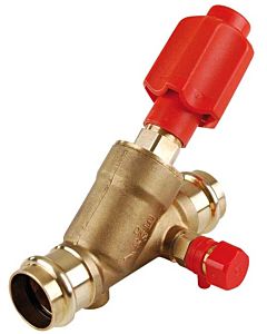 Aalberts Sepp sps press free-flow valve TW0022230 DN 20, 22 mm, with drain, EPDM O-ring, DR brass