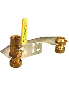 Aalberts SEPP Easy II mounting set 0049467 DN 25 x Rp 2000 , for two-pipe gas meters, brass