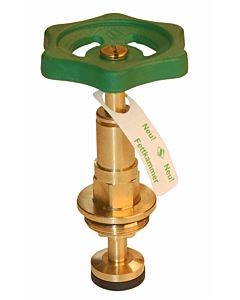 Aalberts SEPP servo free-flow valve upper part 0001461 DN 20, brass, rising, with grease chamber, free of dead space
