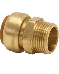 Aalberts VSH Tectite transition nipple 4751441 15 mm x R 2000 /2, brass, IG/AG, copper, detachable