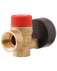 Afriso Safety valve 42382 G 2000 /2 x 3/4 IG, 3 bar, max. 50 kW, with Manometer