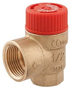 Afriso safety valve 42385 G 2000 /2 x 3/4 IG, 2.5 bar, max. 50 kW, for Bathroom Heating