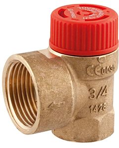 Afriso safety valve 42386 G 3/4 x 2000 IG, 2.5 bar, max. 100 kW, for Bathroom Heating