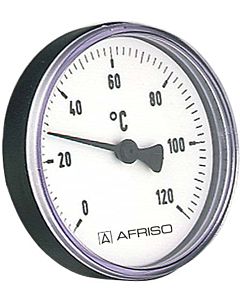 Afriso Bimetall Thermometer 0-120 Grad 63997 Gehäuse 100mm, 40mm Schaft, 1/2" Anschluss