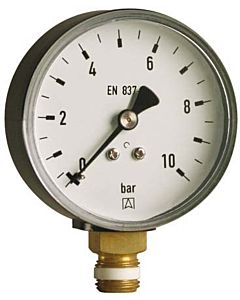 Afriso Manometer 0-6 bar, senkrecht 63613 Gehäuse 100mm Durchmesser, 1/2" Anschluss
