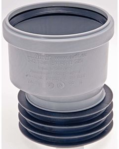 Airfit Plus Universal socket 111110S DN 110 x 110, eccentric, made of polypropylene, suitable for HT, KG and SML pipes