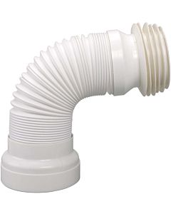 Airfit WC connection pipe 90010WA DN 98 - 120, 285 - 500 mm, flexible, white