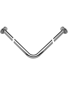 ASW series 1000 shower curtain rail 103581 1000 x 1000 mm, d= 25mm, angle shape, chrome-plated brass