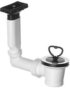 ASW drain/overflow set 111234 2000 2000 /2&quot; x 70 mm, white, rigid overflow pipe, horizontal inlet