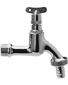 ASW outlet valve 422607 2000 /2&quot;, bright chrome-plated brass, socket wrench, hose connection