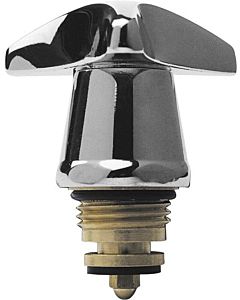 ASW sanitary head part 453038 marking blue/red 3/8&quot;, brass, with metal three-star handle