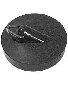 ASW Magnetstopfen Ø 45,5 mm, Stopfen Badewanne,  Abflussstopfen, schwarz, Ablaufstopfen