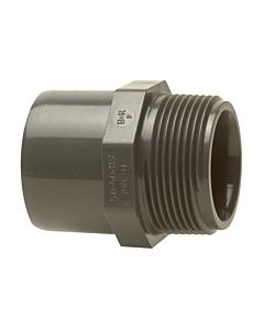 Bänninger Pvc-u transition socket nipple 1610107712 50-40 mm x R 2000 2000 /4, DN 40-32, with conical AG