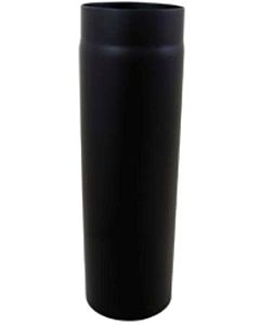 Bertrams ST-Pu smoke pipe 08RL500-130L 500 mm, Ø 130 mm, powder-coated, black