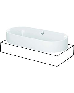 Bette BetteLux bathtub 3466-287CFXXH 180x80x45cm, with panel, half height, star white