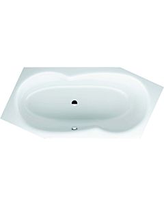 Bette BetteMetric 6-corner bath 6841-004 noble white, 206x90x45cm, foot end on the left, overflow in front