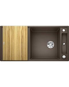 Blanco Axia iii xl 6 s sink 523509 100x47cm, PuraDur cafe, reversible, with wooden cutting board