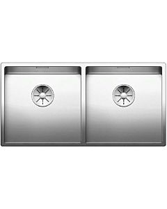 Blanco Claron sink 521618 400/400-U, 86.5 x 44 cm, stainless steel satin finish, without drain remote control