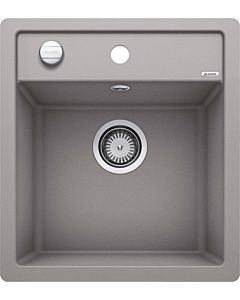Blanco sink 517167 45.5 x 50 cm, PuraDur alumetallic, drain remote control with rotary control