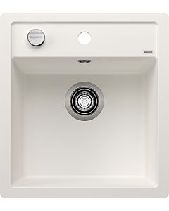Blanco sink 517169 45.5 x 50 cm, PuraDur white, drain remote control with rotary control