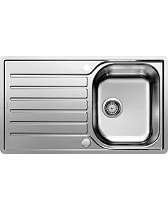 Blanco sink 519707 86 x 50 cm, stainless steel brush finish, reversible, drain remote control with rotary control