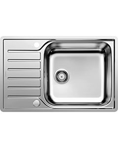 Blanco sink 523140 78 x 50 cm, stainless steel brush finish, reversible, drain remote control with rotary control