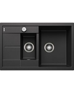 Blanco sink 513473 78 x 50 cm, PuraDur anthracite, reversible, drain remote control with rotary control