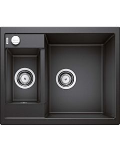 Blanco sink 516165 61.5 x 50 cm, PuraDur anthracite, reversible, drain remote control with rotary control