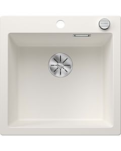 Blanco sink 523680 51.5 x 51 cm, PuraDur white, drain remote control with rotary control
