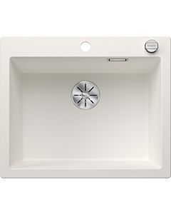 Blanco sink 523690 61.5 x 51 cm, PuraDur white, drain remote control with rotary control