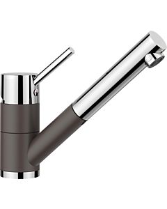 Blanco Antas -s kitchen faucet 518795 low pressure, SILGRANIT look rock gray / chrome
