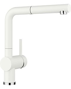 Blanco Linus -s kitchen faucet 516692 extendable, SILGRANIT look, silgranite white