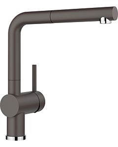 Blanco Linus -s kitchen faucet 518813 extendable, SILGRANIT look, rock gray