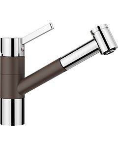 Blanco Tivo -s kitchen faucet 517618 extendable, SILGRANIT look cafe / chrome