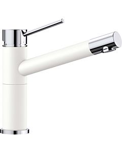 Blanco ALTA Compact kitchen faucet 515317 SILGRANIT-Look silgranit white / chrome