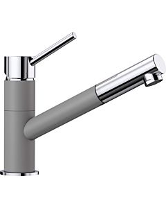 Blanco kitchen faucet 525039 extendable, SILGRANIT look alumetallic