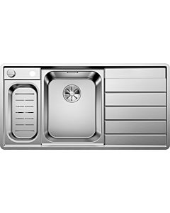 Blanco Axis iii 6 s-if sink 522105 100 x 51 cm, stainless steel satin finish, left, drain remote control with rotary control