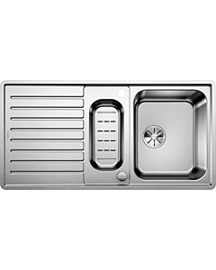 Blanco CLASSIC Pro 6 S-IF sink 523665 100 x 51 cm, stainless steel satin finish, reversible, with drain remote control / bowl