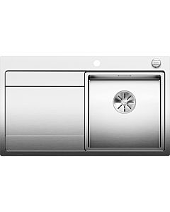 Blanco Divon ii 45 s-if sink 521658 86 x 51 cm, stainless steel satin finish, right, drain remote control with rotary control