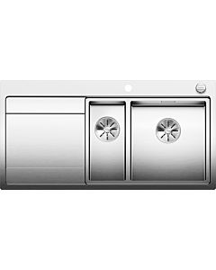 Blanco Divon ii 6 s-if sink 521662 100 x 51 cm, stainless steel satin finish, right, drain remote control with rotary control