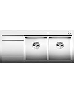 Blanco Divon ii 8 s-if sink 521665 116 x 51 cm, stainless steel satin finish, right, drain remote control with rotary control