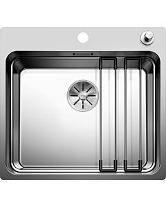 Blanco Etagen sink 521748 54x50cm, stainless steel satin finish, with battery bank