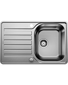 Blanco sink 519059 76.8 x 48.8 cm, stainless steel brush finish, reversible, drain remote control with rotary control
